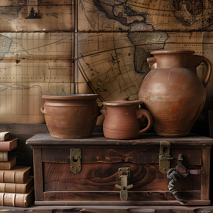 Antique Clay Utensils