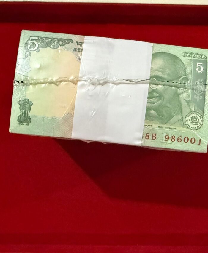 ₹5 Indian Banknotes Bundle – Mahatma Gandhi Series