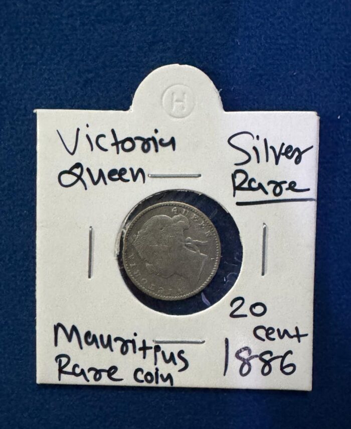 Victoria Queen silver rare coin 20 cent 1886