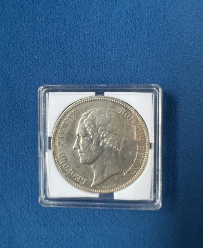 5 Francs silver coin king Leopold