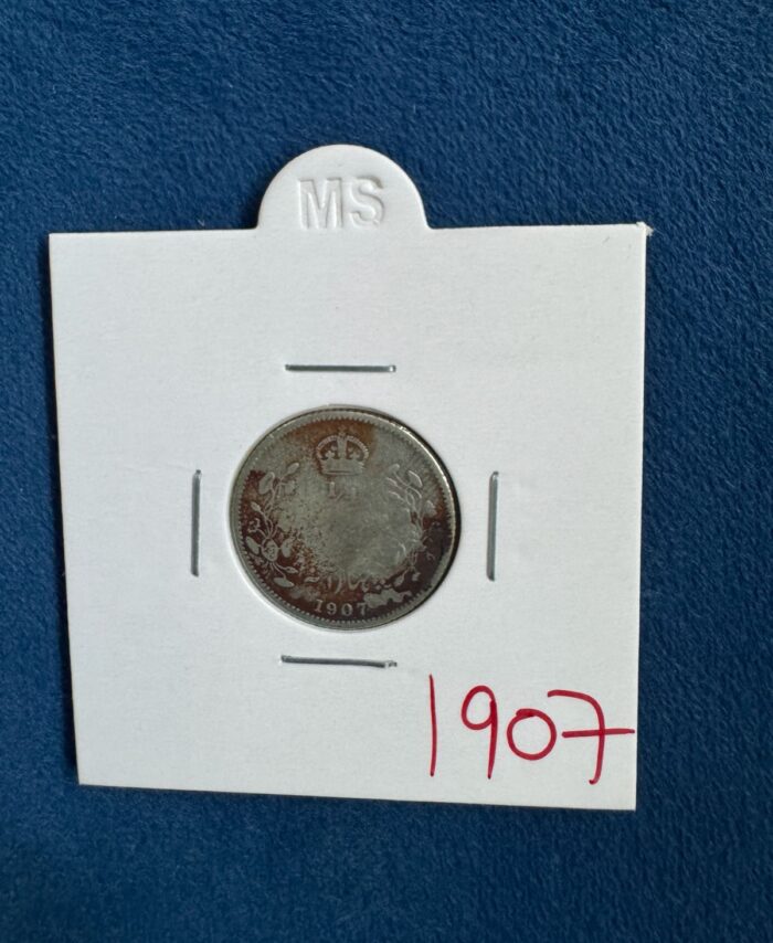 1907 British India Half rupee coin king Edward VII